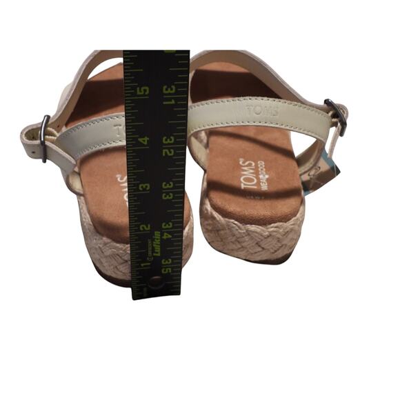 Toms Womens Abby Flatform Espadrille Sandal Natural sandal size 7 - Picture 9 of 11
